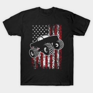 USA FLAG MONSTER SMASHER T-Shirt